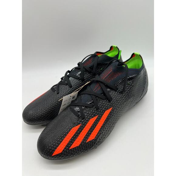 adidas Soccer X SPEEDPORTAL.2 FG GW8449 Core Black Solar Red Men's Size 9 - Picture 8 of 12